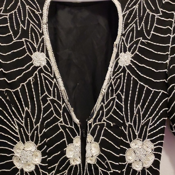 Vintage black and white dress - Picture 5 of 6